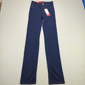 FDJ French Dressing Love Jeans Olivia Straight Leg Indigo Blue Denim Womens 0